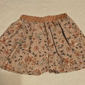 Nicole Miller Floral Beige Skirt